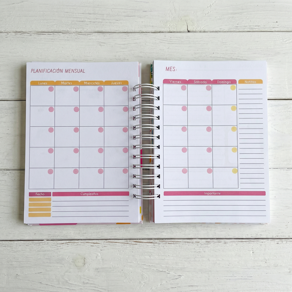 AGENDA HELLO 2026 - PLANNER CON COLORING @APOLO.CREA
